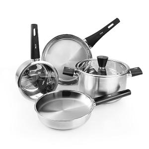 Meythway 6-Piece Stainless Steel Cookware Set