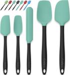 Coukre Silicone Spatula Set - 5 Piece, Aqua Green