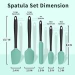 Coukre Silicone Spatula Set - 5 Piece, Aqua Green