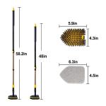 Yocada 2-in-1 Tub Tile Scrubber with Adjustable Pole