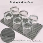 Mini Silicone Dish Drying Mat for Kitchen Counter