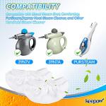 KEEPOW Microfiber Cloths for Handheld Steam Cleaners