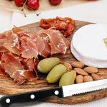 24-Piece Black Serrated Steak Knives Set