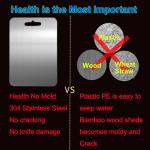 Mojuoii Large Stainless Steel Cutting Board Set