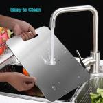 Mojuoii Large Stainless Steel Cutting Board Set
