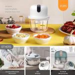 Mini Electric Garlic Crusher, USB Rechargeable Processor