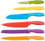 Amazon Basics 12-Piece Color-Coded Knife Set