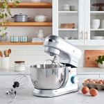 Retro Silver 4.5L Stand Mixer by Culinary Chef