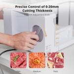 Electric Meat and Food Slicer with Foldable Design
