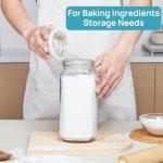 Vtopmart 78oz Glass Food Storage Jars - 3 Pack