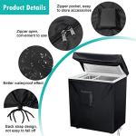 Waterproof Black Chest Freezer Cover with Zipper Pocket