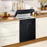 Waterproof Black Chest Freezer Cover with Zipper Pocket