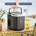 Euhomy Compact Ice Maker - Makes 9 Cubes Quickly