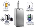 HCK 15" 2-in-1 Kegerator and Outdoor Fridge