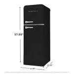 Frigidaire Retro 2-Door Apartment Refrigerator, 7.5 cu ft