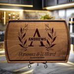 Custom Monogram Cutting Board - Perfect Gift Idea