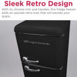 Frigidaire Retro 2-Door Apartment Refrigerator, 7.5 cu ft