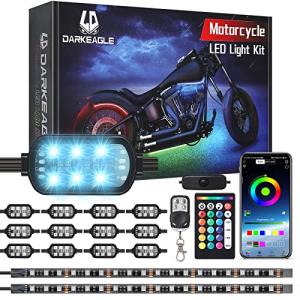 14PCS RGB LED Lights Kit for Motorcycles
