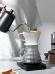 DOWAN Manual Pour Over Coffee Maker, White