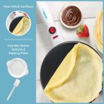 CucinaPro Cordless Crepe Maker with Recipe Guide