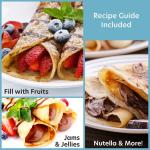 CucinaPro Cordless Crepe Maker with Recipe Guide