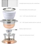 Swissmar Lausanne 11-Piece Copper Fondue Set