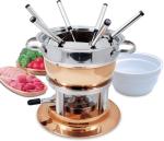 Swissmar Lausanne 11-Piece Copper Fondue Set