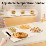 Foldable Food Warming Mat with Adjustable Temperature