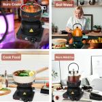 Electric Charcoal Starter with Tongs and Longer Cord