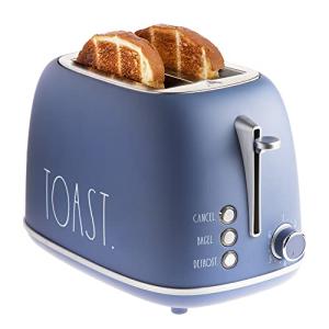 Rae Dunn Retro 2-Slice Stainless Steel Toaster