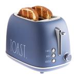 Rae Dunn Retro 2-Slice Stainless Steel Toaster