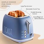 Rae Dunn Retro 2-Slice Stainless Steel Toaster
