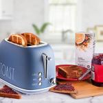 Rae Dunn Retro 2-Slice Stainless Steel Toaster