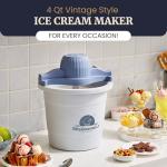 Elite Gourmet 4Qt Electric Ice Cream Maker