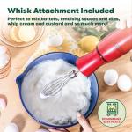 BELLA Hand Blender with Whisk - Portable Mixer