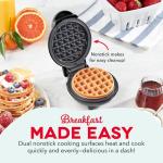 DASH Mini Waffle Maker - Nonstick & Quick Heat