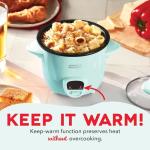 DASH Mini Rice Cooker and Steamer - Aqua
