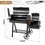 Sophia & William Heavy-Duty Outdoor Charcoal Smoker