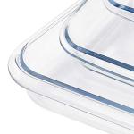 FOYO Basics Tempered Glass Casserole Baking Dish Set