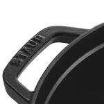 STAUB 7qt Round Cast Iron Dutch Oven - Black