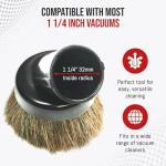 Horse Hair Vacuum Brush Attachment for Shop Vacs