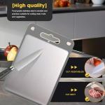 Double-Sided Stainless Steel Meat Cutting Board