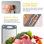 Double-Sided Stainless Steel Meat Cutting Board