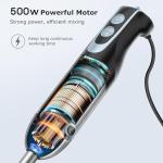 FRESKO 500W Immersion Hand Blender with 12 Speeds