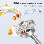 FRESKO 500W Immersion Hand Blender with 12 Speeds