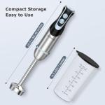 FRESKO 500W Immersion Hand Blender with 12 Speeds