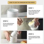 Sweejar Porcelain Butter Keeper - French Butter Dish