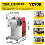 VEVOR Electric Meat Cutter for Restaurants and Supermarkets