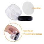 20 Pack Clear Plastic Storage Jars with Lids