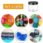 20 Pack Clear Plastic Storage Jars with Lids